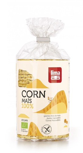 Lima Maiswafels fijn en rond glutenvrij bio 120g